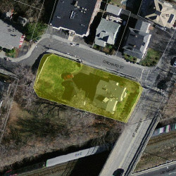 6 Orchard St, Newton MA 02458-1717 aerial view