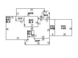 19 Spaulding Ln, Newton MA  02459-3407 floor plan