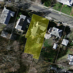 16 George St, Newton MA  02458-2309 aerial view