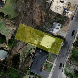 75 Beethoven Ave, Newton MA  02468-1732 aerial view