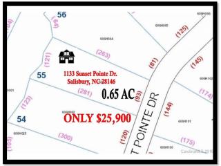 1133 Sunset Pointe Dr, Salisbury NC  28146-5705 exterior