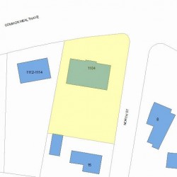 1104 Commonwealth Ave, Newton MA  02459-1448 plot plan
