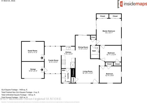 51 Birch Dr, Bricktown NJ 08723-6968 exterior