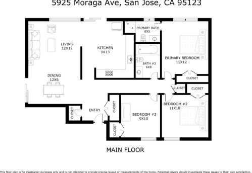 5925 Moraga Ave, San Jose CA  95123-3835 exterior
