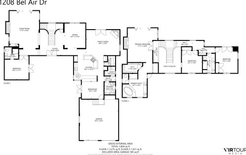 1208 Bel Air Dr, Santa Barbara CA  93105-4602 exterior