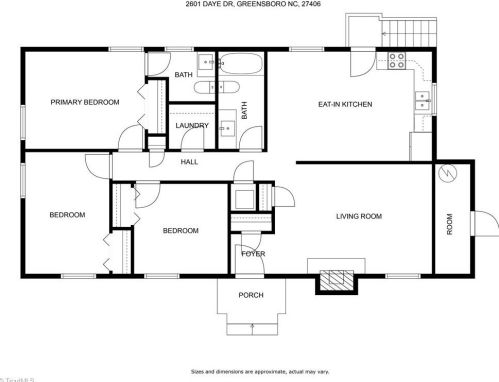 2601 Daye Dr, Greensboro NC  27406-6205 exterior