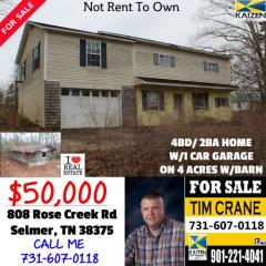 808 Rose Creek Rd, Lawton TN  38375-5345 exterior