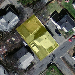 25 Alden Pl, Newton MA 02465-1567 aerial view