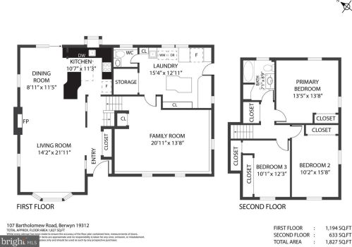 107 Bartholomew Rd, Berwyn PA  19312-1604 exterior