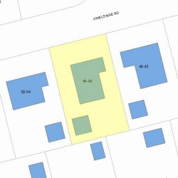 48 Athelstane Rd, Newton MA  02459-2419 plot plan
