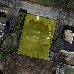 12 Hazelwood Ave, Newton MA  02465-1009 aerial view