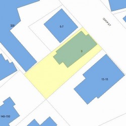 9 Cook St, Newton MA 02458-1311 plot plan