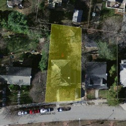 607 Commonwealth Ave, Newton MA  02459-1628 aerial view