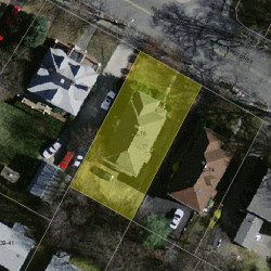 78 Washington St, Newton MA  02458-2220 aerial view