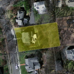 10 Tamworth Rd, Newton MA  02468-2220 aerial view