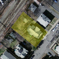 77 Floral St, Newton MA 02461-1543 aerial view
