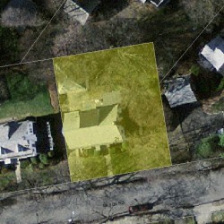 21 Mason Rd, Newton MA  02459-1505 aerial view