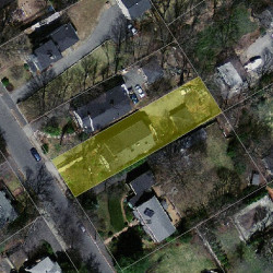 34 Perkins St, Newton MA  02465-2303 aerial view