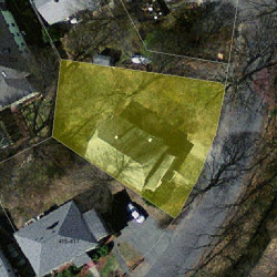 401 Albemarle Rd, Newton MA  02460-1357 aerial view