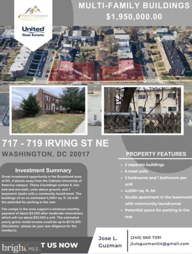 717 Irving St, Washington DC  20017-1602 exterior