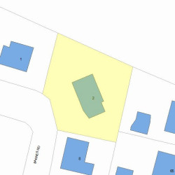 2 Barnes Rd, Newton MA  02458-2202 plot plan