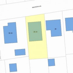 28 Madison Ave, Newton MA  02460-1905 plot plan