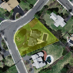 110 Countryside Rd, Newton MA 02459-2940 aerial view