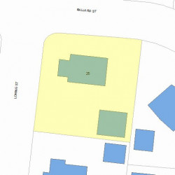 25 Ballard St, Newton MA 02459-1230 plot plan