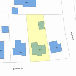 849 Commonwealth Ave, Newton MA 02459-1037 plot plan