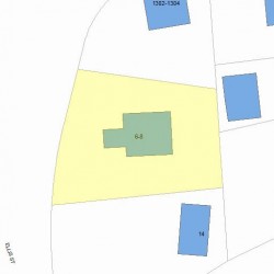 6 Ellis St, Newton MA  02464-1106 plot plan