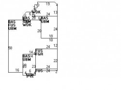 64 Charlemont St, Newton MA  02461-1908 floor plan