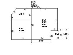 296 Ward St, Newton MA  02459-1221 floor plan