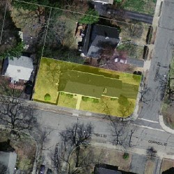 5 Neal St, Newton MA  02462-1008 aerial view