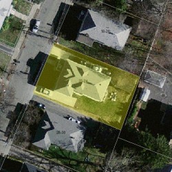 24 Crosby Rd, Boston MA 02467-1172 aerial view