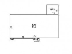 54 Clark St, Newton MA  02459-2427 floor plan