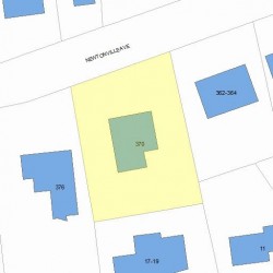 370 Newtonville Ave, Newton MA  02460-1941 plot plan