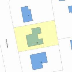 10 Philbrick Rd, Newton MA  02459-2736 plot plan