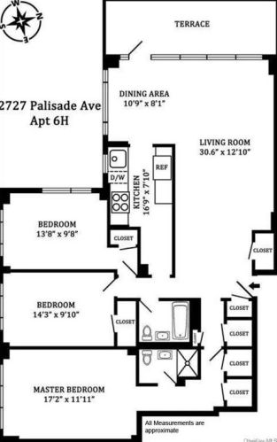 2727 Palisade Ave, Bronx NY  10463-1018 exterior