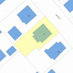 57 Cook St, Newton MA 02458-1311 plot plan
