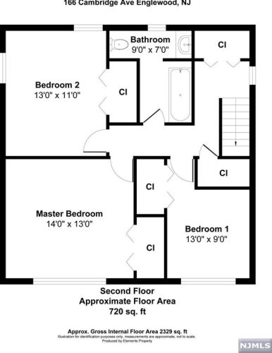 166 Cambridge Ave, Englewood NJ  07631-1625 exterior