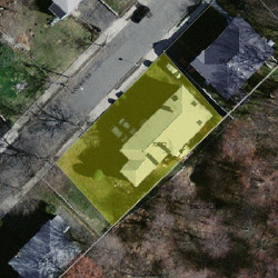 72 Louise Rd, Boston MA  02467-1914 aerial view