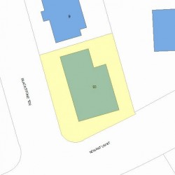 93 Nonantum St, Newton MA 02458-2446 plot plan