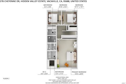 278 Cheyenne Dr, Vacaville CA  95688-2412 exterior