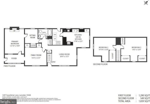 1497 Sweetbriar Ln, Lansdale PA 19446-3240 exterior