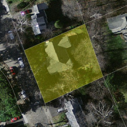 39 Rochester Rd, Newton MA  02458-2517 aerial view