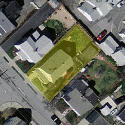 96 Hawthorn St, Newton MA 02458-1236 aerial view