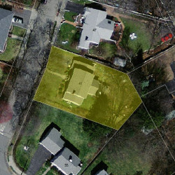 41 Bunker Ln, Newton MA  02465-1726 aerial view