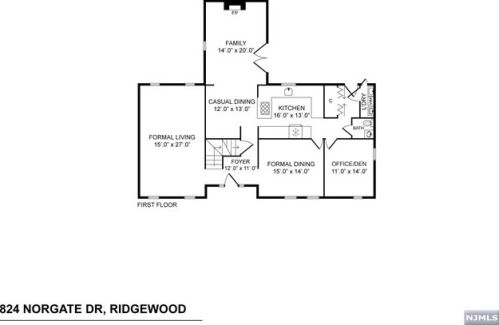 824 Norgate Dr, Ridgewood NJ 07450-2118 exterior