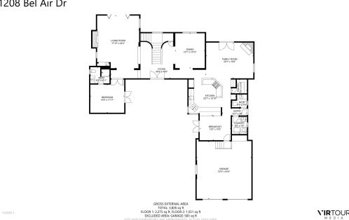 1208 Bel Air Dr, Santa Barbara CA  93105-4602 exterior