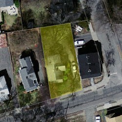 261 Webster St, Newton MA 02466-2105 aerial view